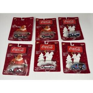 Johnny Lightning Coca-Cola Santa Polar Bear Series 1:64 Die-Cast Cars Lot of 6